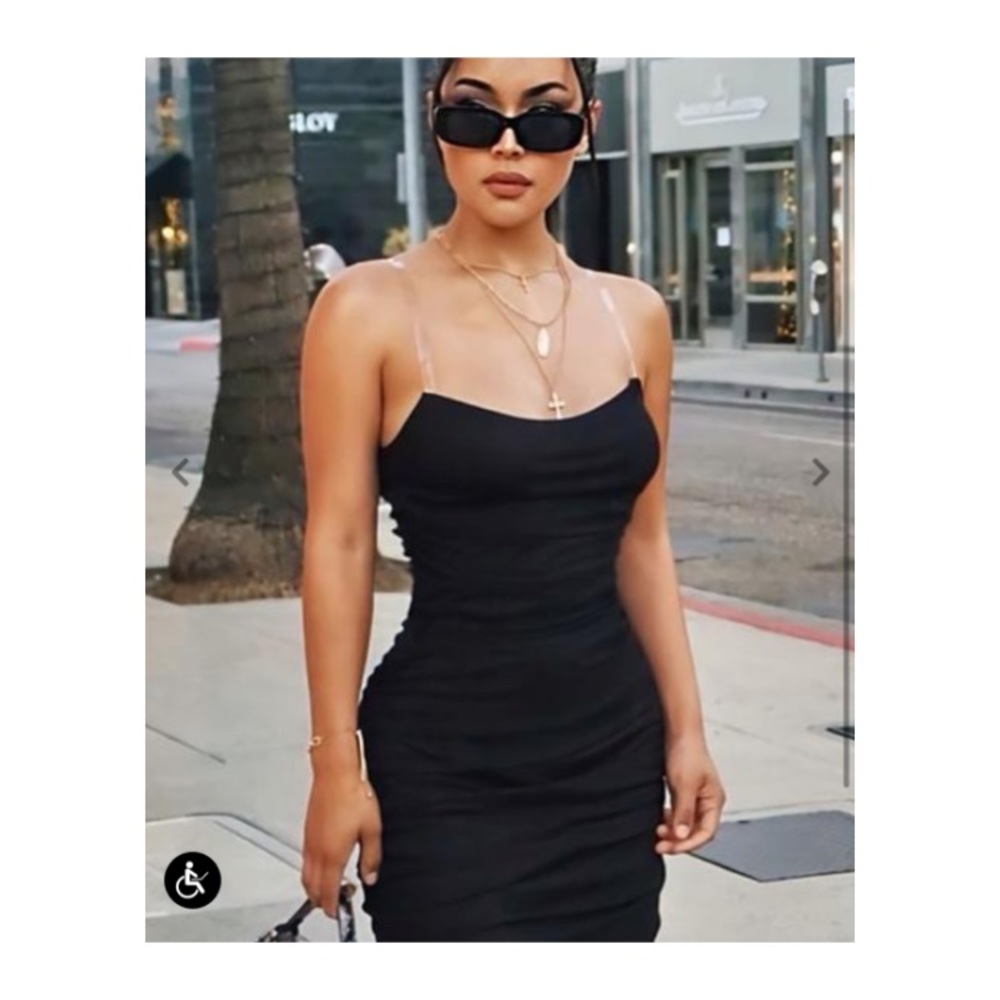 Fashion Nova Mesh Behavior Mini Dress